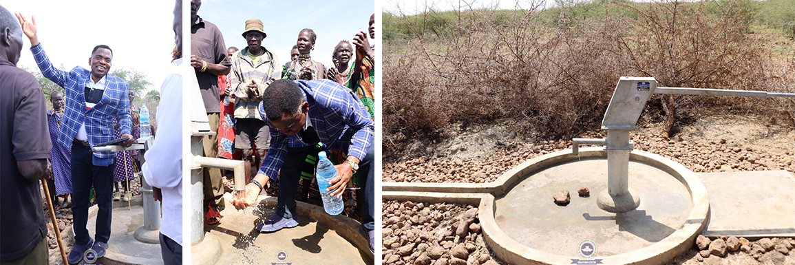 Dedicating the new borehole 