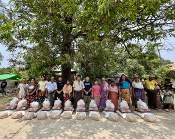 The team in Myanmar