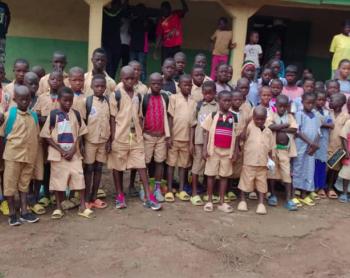 Students of the Millimou Village Pedagogical School.