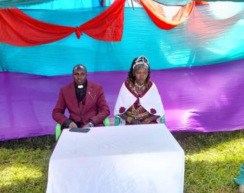 Pastor Tobiko Fanuel after being ordained in Olemile