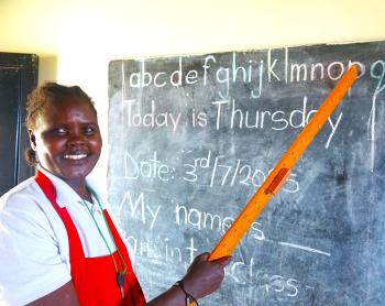 Elizabeth Andrew is now a teacher