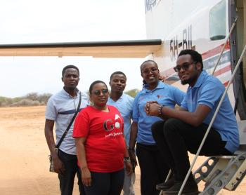 Maternity Africa and Same hospital teams at Lesirwai airstrip
