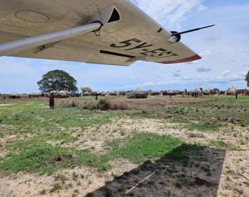 MAF Plane on the ground at Bichibich Airstrip 