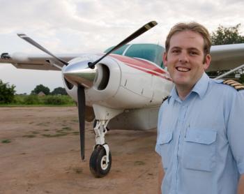 David Pearce by a Cessna 208B Grand Caravan, South Sudan
