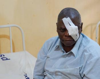 Ernest after surgery