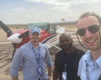 Pilot Phil, Samba Nzaba Aymar and Frank Santana 