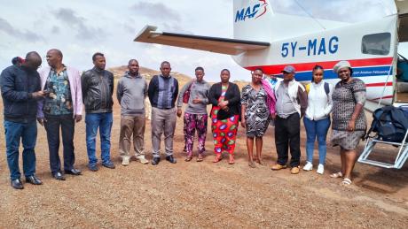 A team of eye specialists from Fred Hollows Foundation in Marsabit