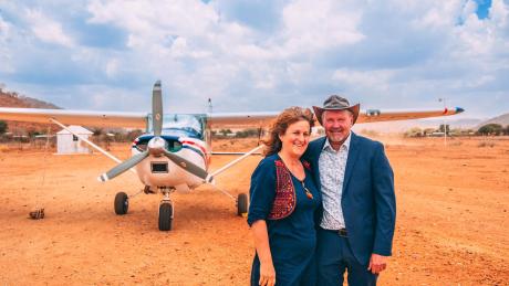 Pastor Peter Franz and his wife Rebekka.