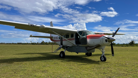 Cessna 208 on Nosy Varika airstrip