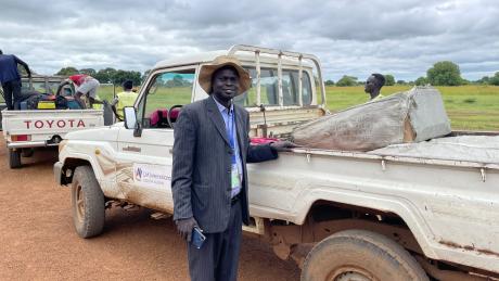 Boxes of bicycles arrive in Aweil with MAF