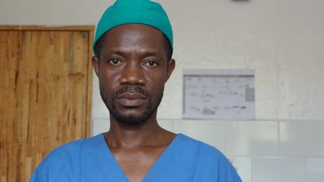 Theophilus James registered nurse anaesthetist JJ Dossen Hospital /Partners in Health