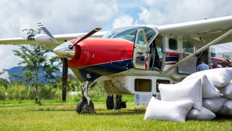 PNG plane on airstrip