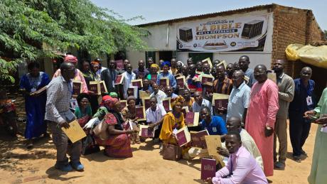 Awarding bibles and certificates after Bible study