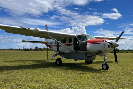 Cessna 208 on Nosy Varika airstrip