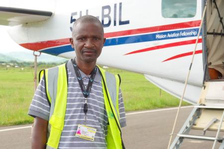 Francis at Arusha Airport