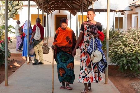Rozalia Masanja Mayunga and her granddaughter