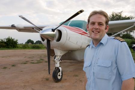 David Pearce by a Cessna 208B Grand Caravan, South Sudan