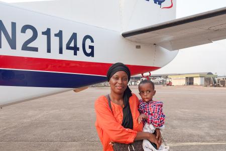 Diallo Mariama Bobo and her son, Diallo Chaikou Yaya