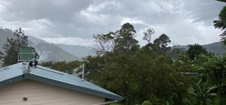 Kompiam valley in bad weather