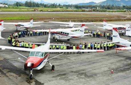 Aircraft Dedication in Papua New Guinea, photo by Paul Woodington