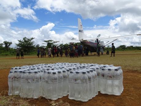 Water bottles delivered to Muluma