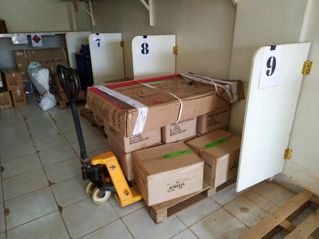 The new Tennet translation in the freight room waiting to be loaded onto the MAF plane