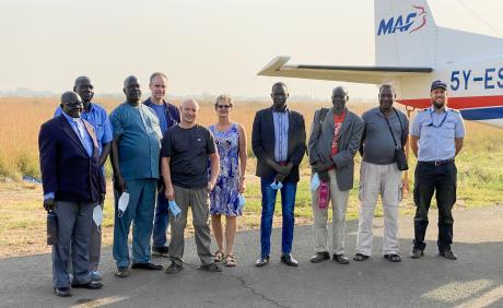 The Team from SIL South Sudan who helped with the Bible into the Tennet language