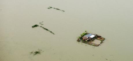 Aerial survey of flooded area of Bangladesh in 2014
