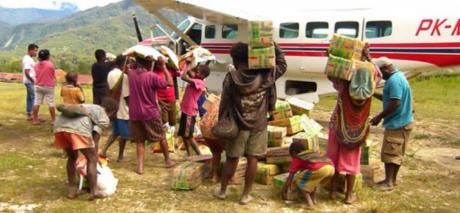 2017 Famine relief supplies delivered in Papua, Indonesia