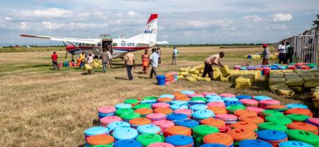 Relief supplies delivered for communities in Kasese, Uganda, after flash floods displaced 25,000 people