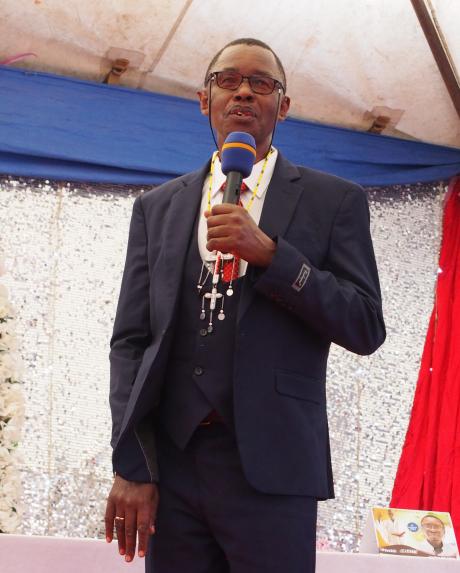 Elisha Moita, the Head of Malambo Bible College, Tanzania   