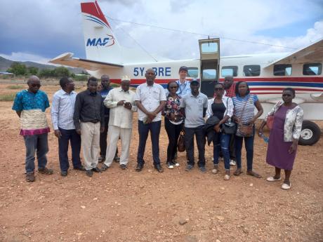 A team of eye specialists from Fred Hollows Foundation in Moyale