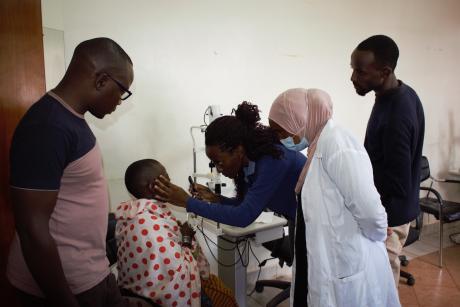 Eye screening ongoing at the Hospital.