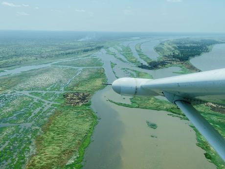 Flying over Malakal