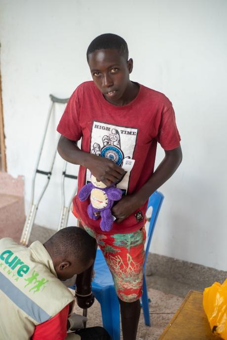 Henry receives a prosthetic limb