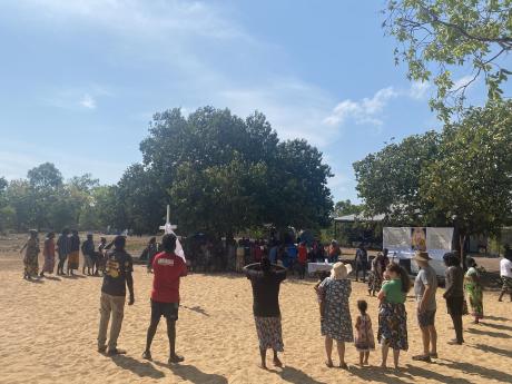 People gathering on beach