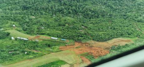 aerial shot of Dodomona run way extension