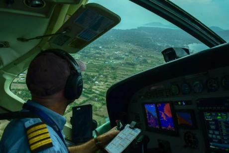 Landing on an island in Lake Victoria requires skill and vigilance (credit: Jenny Davies)