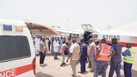 Transfer of the injured to ambulances to reach the appropriate hospitals for care.