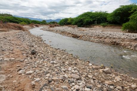 More than 350 households lived here, but all were washed away by a torrent. Now, only a flowing river remains. ~ Photo credit: Jacqueline Mwende