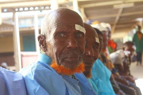 Portrait of cataracts patient