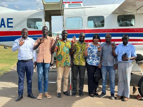 Light for the World - Sabit Lomari, Personal Assistant  - Sabit Julano, Sign Language Interpreter  - Theophilus Abilo, Disability Inclusion Facilitator  - Achulube John, Programs Officer  - Sophia Mohammed, Country Director - Kachinga Peter, Disability Inclusion Facilitator