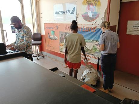 Check-in counter at airport