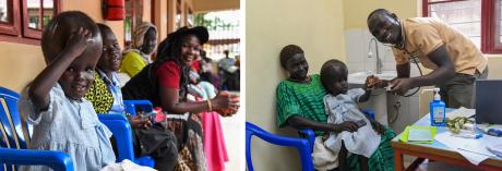 Raya with her grandmother and Dr Shadrack