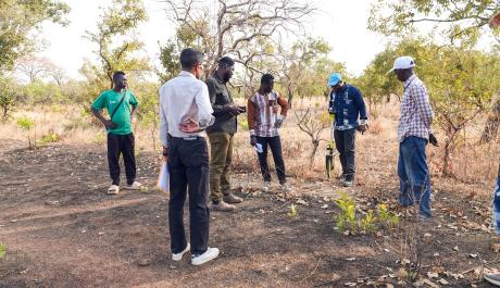Inspection of the Sambailo runway