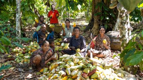Norman's crew helping clean the plants