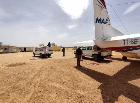 MAF plane in Iriba