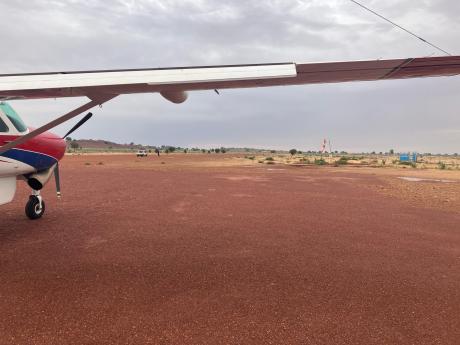 MAF plane at  Adré airport