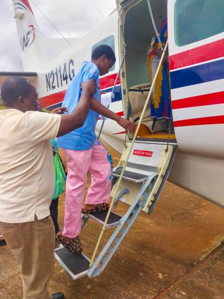 Grace Camara boarding