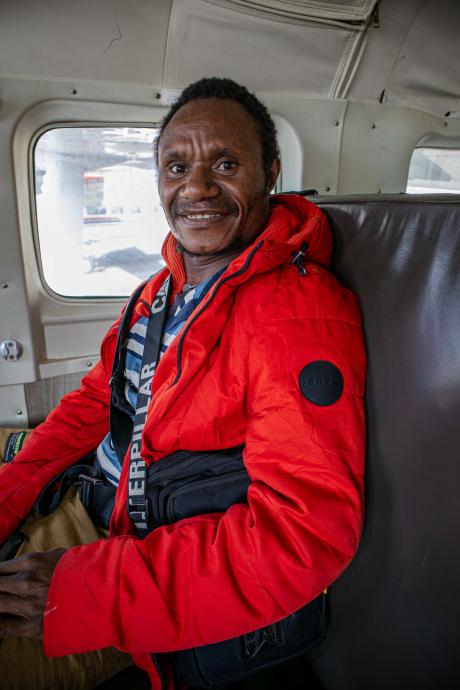 Nick Samson on MAF aircraft to Kaiam